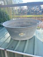 Prachtige waterdichte Antieke grote zinken teil, Ophalen, Zo goed als nieuw, Metaal, 30 tot 60 cm
