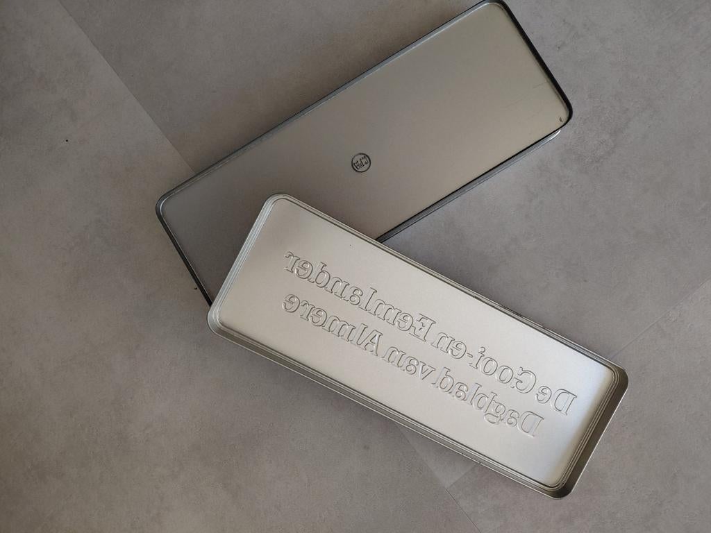 Blik 'De Gooi- en Eemlander Dagblad van Almere', Verzamelen, Blikken, Ophalen of Verzenden, Gebruikt, Overige, Overige merken