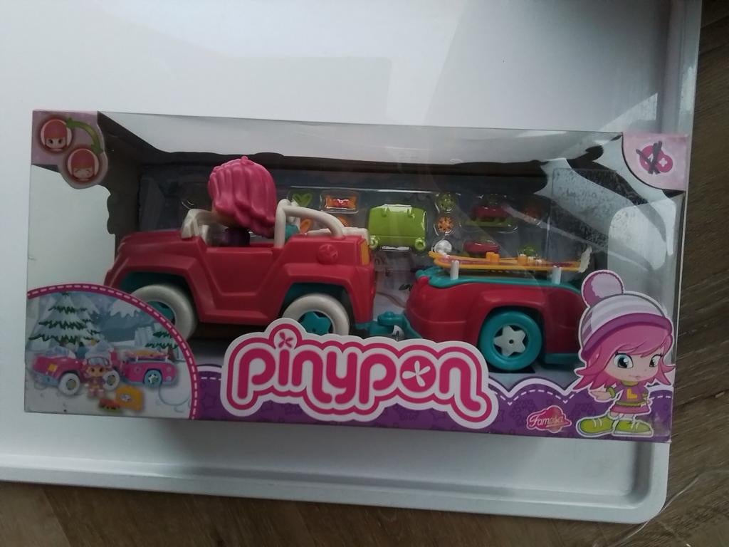 Pinypon sneeuwauto met aanhanger in origi verpakking, Ophalen of Verzenden, Zo goed als nieuw, Overige typen