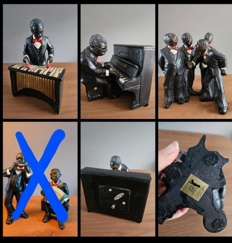 Beeldjes jazzorkest All that Jazz - NOG MAAR 3!!, Verzamelen, Ophalen of Verzenden, Zo goed als nieuw, Mens