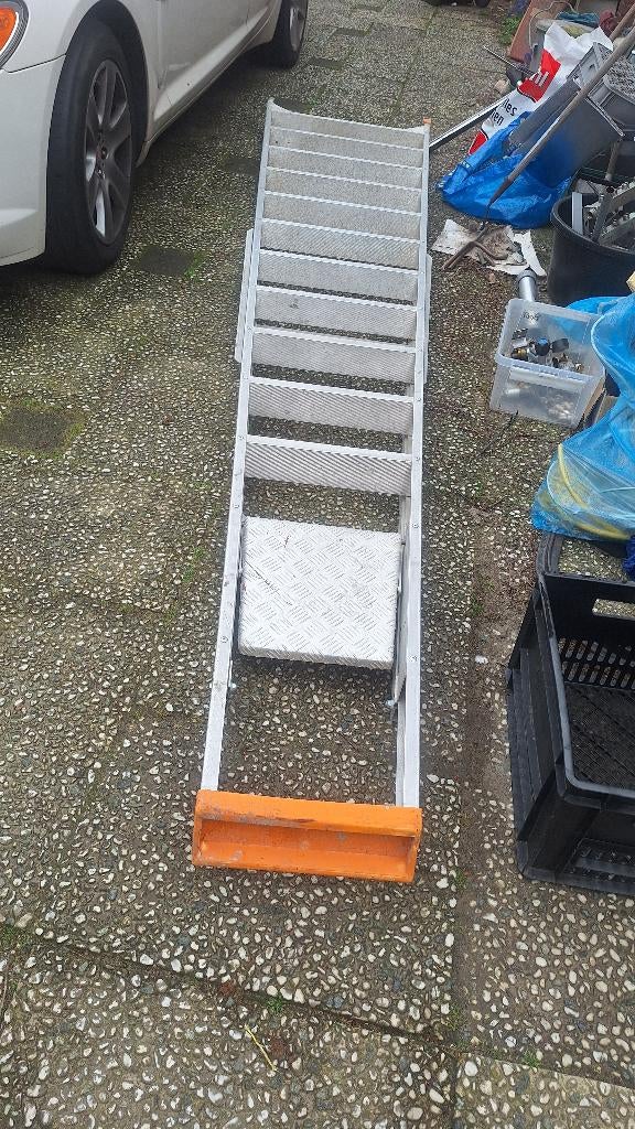 aluminium ladder petry 360cm, Ophalen, Gebruikt, Trap, 4 meter of meer