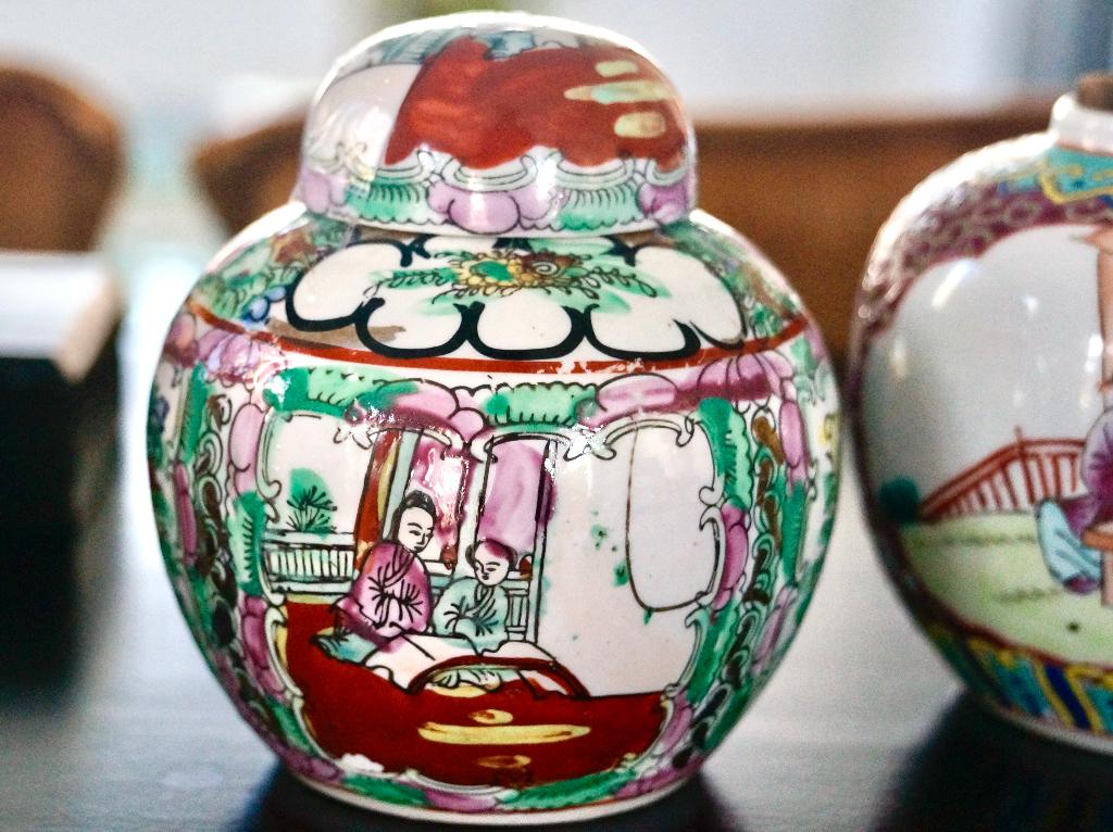 chinees porseleinen gemberpot, 10 cm, Ophalen of Verzenden
