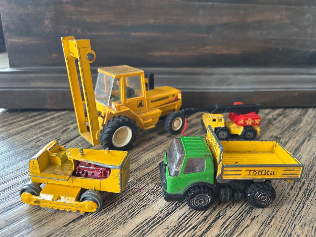 Vintage Speelgoedvoertuigen: Britains, Tonka, Lesney Set, Ophalen, Gebruikt