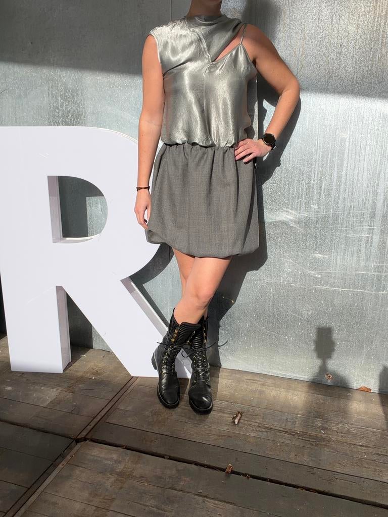 Herskind skirt rok 36 grijs evans dark grey € 299 wol, Kleding | Dames, Ophalen of Verzenden, Zo goed als nieuw, Maat 36 (S), Grijs