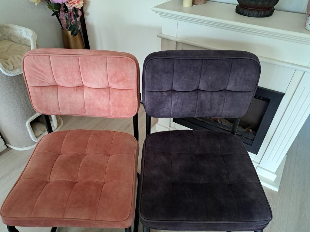 Eetkamerstoel, Huis en Inrichting, Stoelen, Ophalen, Zo goed als nieuw, Vijf, Zes of meer stoelen, Stof