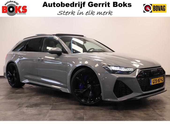 Audi A6 Avant RS 6 TFSI Quattro Keramisch Leder Panoramadak, Auto's, Audi, Bedrijf, Te koop, RS6, 360° camera, 4x4, ABS, Adaptive Cruise Control