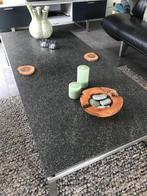 Design salontafel gevlamd Belgisch hardsteen, Ophalen, 100 tot 150 cm, 50 tot 100 cm, Zo goed als nieuw