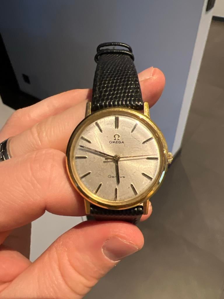 Omega Genève – Vintage Herenhorloge (mechanisch), Sieraden, Tassen en Uiterlijk, Horloges | Heren, Polshorloge, Ophalen of Verzenden