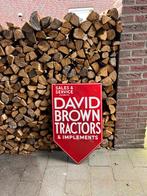 Oud orgineel David Brown Tractoren Emaille Reclamebord, Ophalen of Verzenden