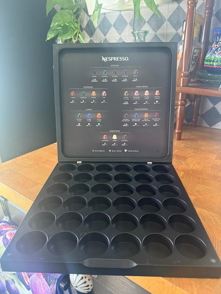 Nespresso voorraadbox, Kunststof, Ophalen of Verzenden, Zwart, Overige typen