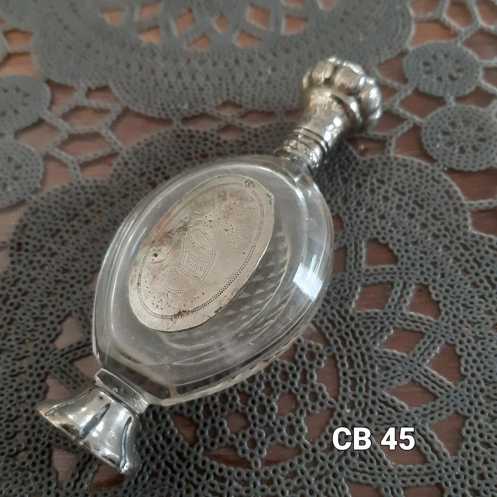 Antiek zilveren parfumflesje.., Ophalen of Verzenden