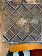 23x antieke glas in lood ramen, Ophalen, Gevelraam of Ruit, Zo goed als nieuw, Minder dan 80 cm