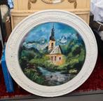 Rond schilderij, opknapper, Antiek en Kunst, Ophalen