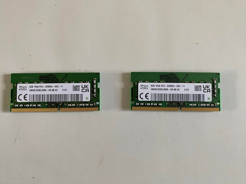 SK hynix 8GB DDR4 3200MHz laptop geheugen, Computers en Software, RAM geheugen, Gebruikt, DDR4, 8 GB, Ophalen of Verzenden