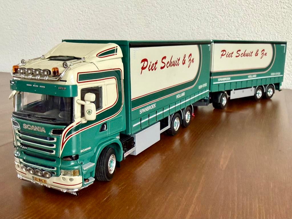 WSI models: Piet Schuit Scania Streamline R520, V8 combi, Ophalen of Verzenden, Zo goed als nieuw, Bus of Vrachtwagen, Wsi