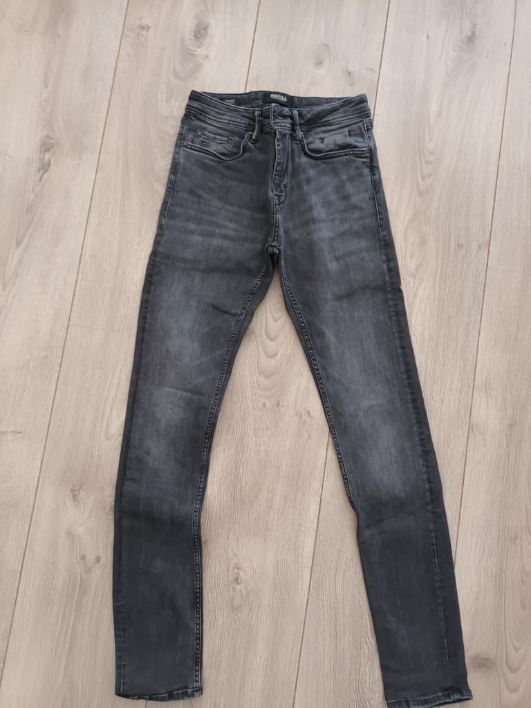 Stoere jeans slim fit maat 29/34 merk refill van the Sting, Ophalen of Verzenden, Zo goed als nieuw, Grijs, W32 (confectie 46) of kleiner