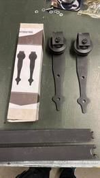 4 stuks Intersteel schuifdeur hangrollen classic + 2 x rail, Doe-het-zelf en Verbouw, Hang- en Sluitwerk, Ophalen, Zo goed als nieuw