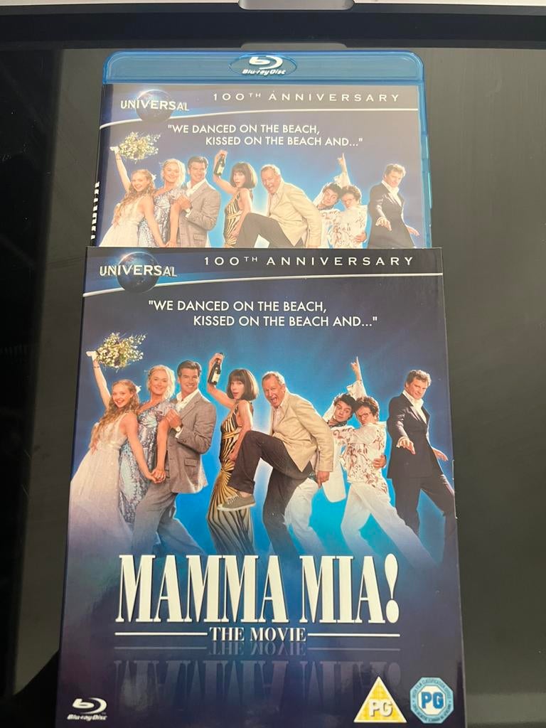 Blu-rayDisc 100th Anniversary Mamma mia! the Movie, Ophalen of Verzenden, Zo goed als nieuw, Muziek en Concerten