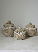 Kralen potjes zand 1 uit Bali, Mand, Rond, Ophalen of Verzenden, Tropical home