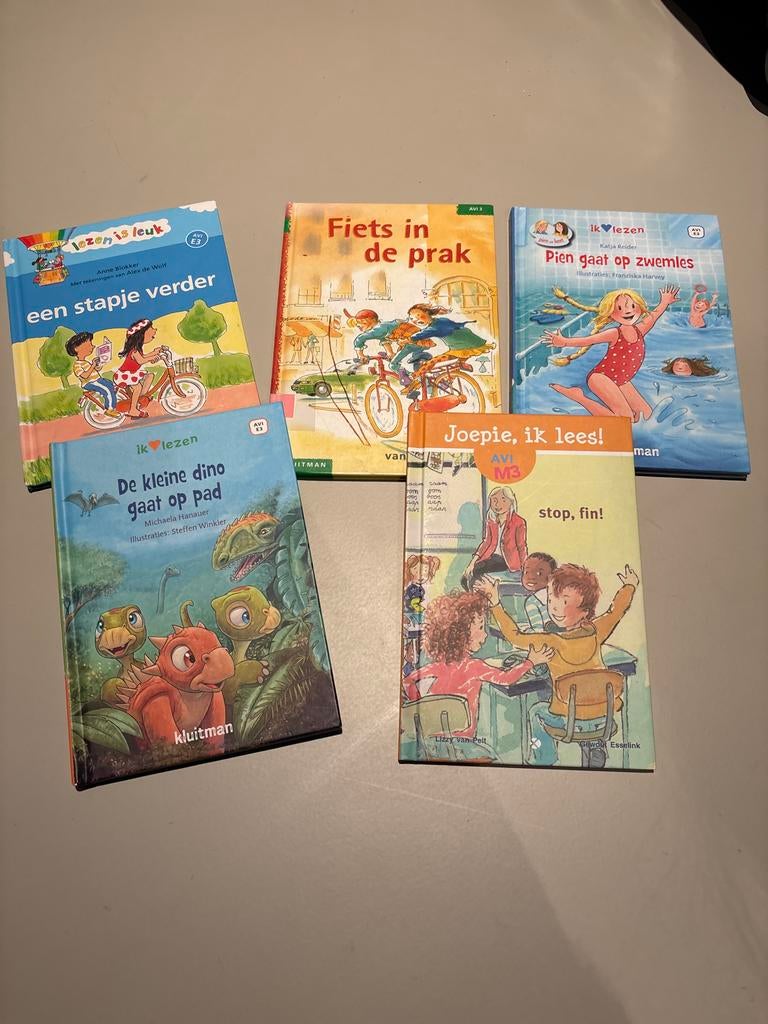 5 AVI M3-E3 boekjes, Boeken, Kinderboeken | Kleuters, Gelezen, Fictie algemeen, Ophalen of Verzenden