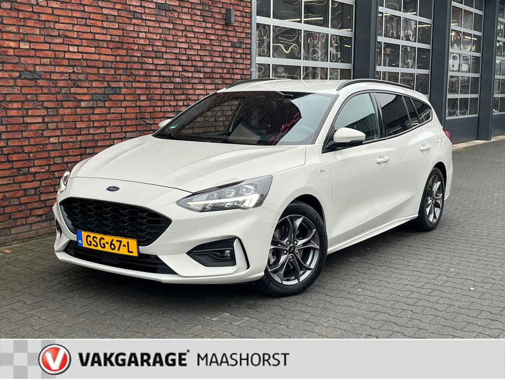 Ford Focus Wagon 1.0 EcoBoost Hybrid ST Line X Business Acht, Auto's, 12 maanden, Stof, Gebruikt, Wit
