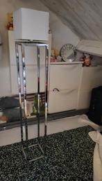 Vloerlamp met chromen frame en witte kap, Ophalen of Verzenden