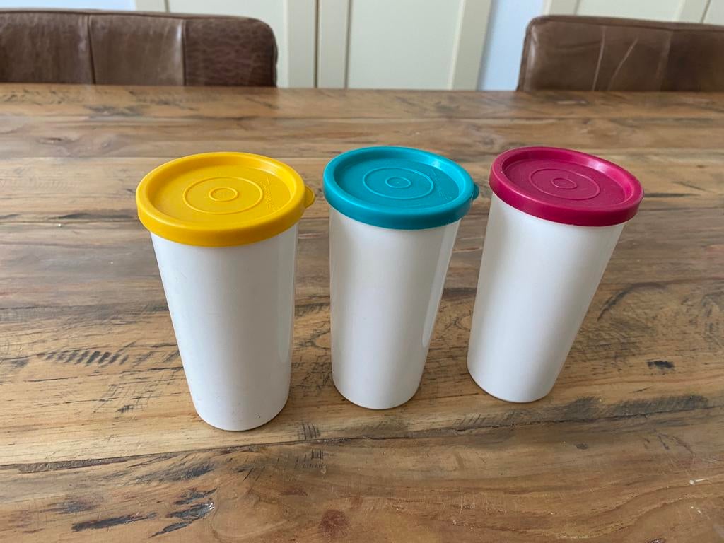 Tupperware bekers, Ophalen of Verzenden, Beker of Kan