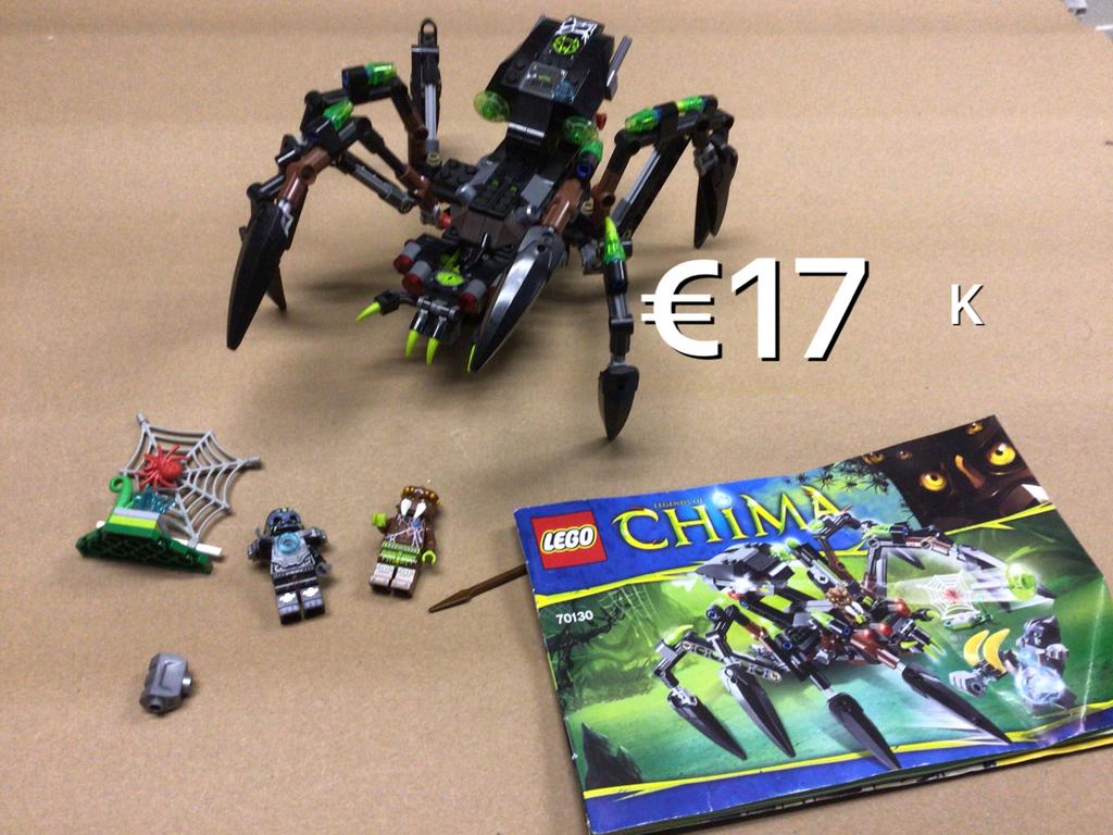 Lego Chima 70130 Sparratus' Spinnevoertuig, Gebruikt, Overige thema's, Lego, Ophalen of Verzenden