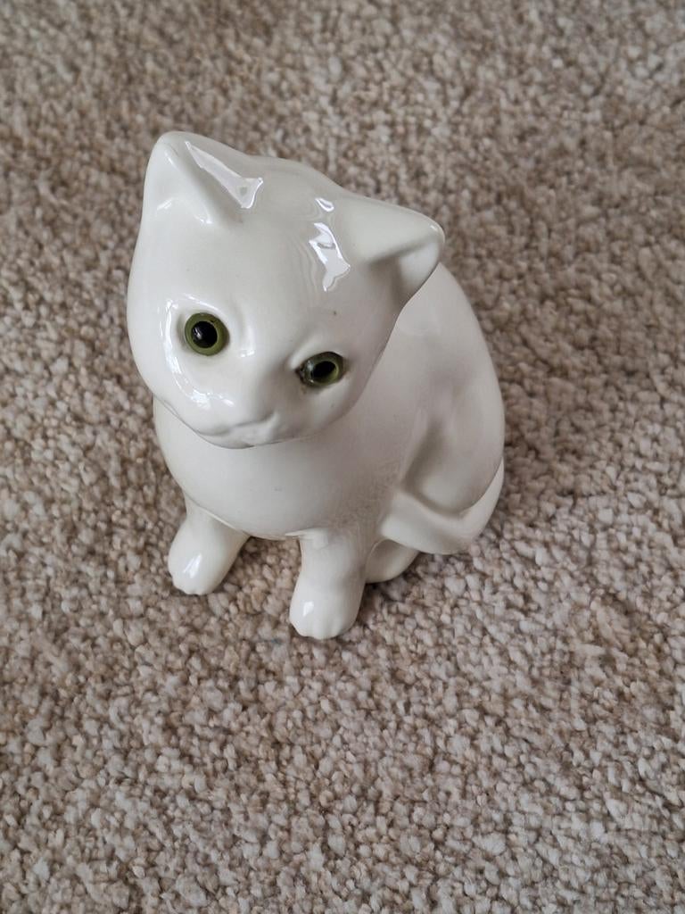 Vintage porseleinen poesje, Ophalen of Verzenden