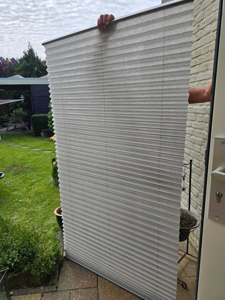 Plissé rolgordijn 1 meter breed / 1.80 m lang, Ophalen of Verzenden, 200 cm of meer