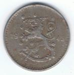23-718 Finland 1 mark 1945S, Ophalen of Verzenden, Overige landen, Losse munt