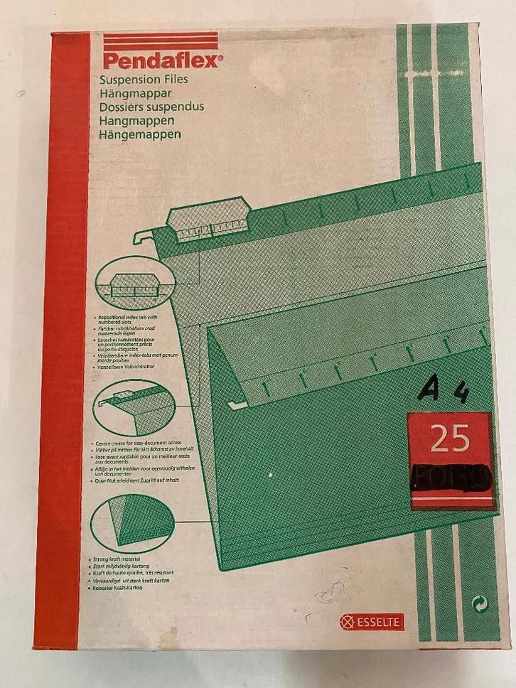 25 folio hangmappen, Diversen, Schrijfwaren, Nieuw, Ophalen of Verzenden