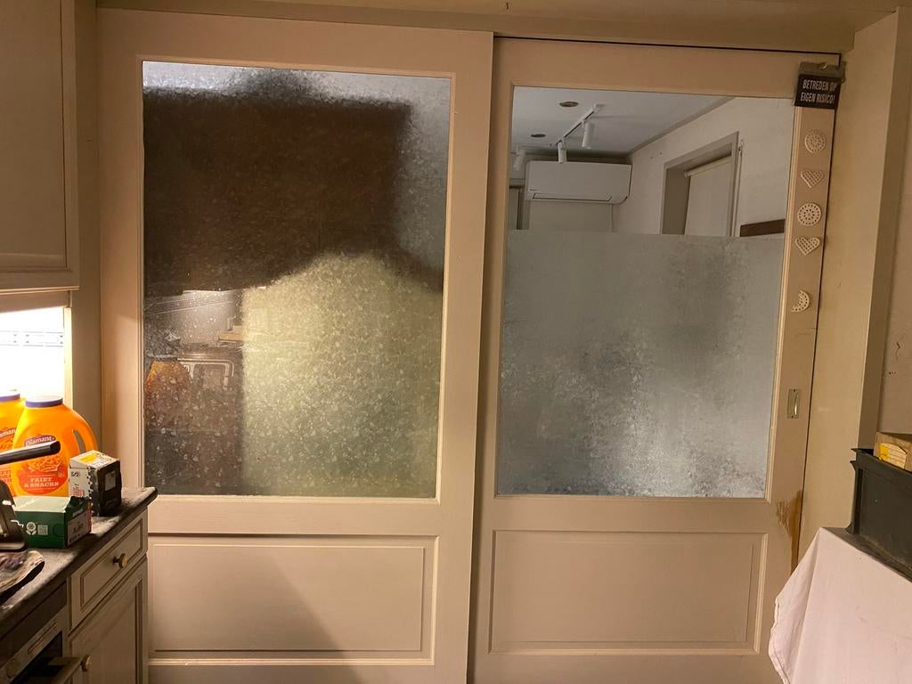 Brede schuifdeuren voor binnen, Doe-het-zelf en Verbouw, Deuren en Horren, Ophalen, Gebruikt, 120 cm of meer, Binnendeur