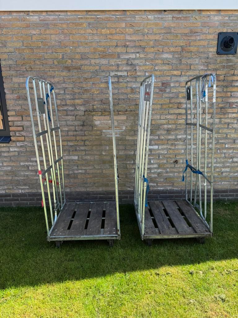 Stalen Rolcontainer 25 euro per stuk, 100 liter of meer, Ophalen, Gebruikt, Transportkar