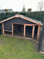 Groot kippenhok (330 cm bij 125 cm) en grote 4 m+ ren., Ophalen, Zo goed als nieuw, Kippenhok of Kippenren