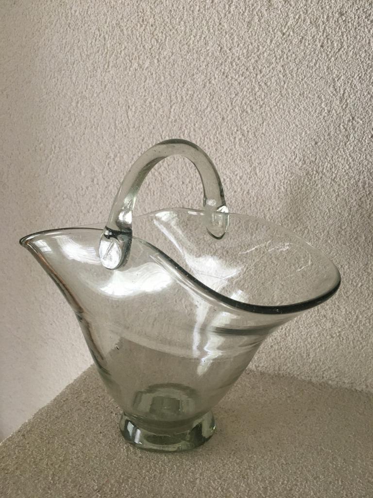 Glaskunst. Mandje met Hengsel.  Handmade., Ophalen of Verzenden