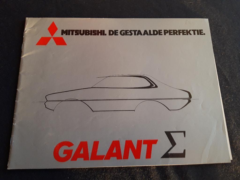 Mitsubishi Galant Sigma 1977/78 folder NL, Ophalen of Verzenden, Zo goed als nieuw, Mitsubishi
