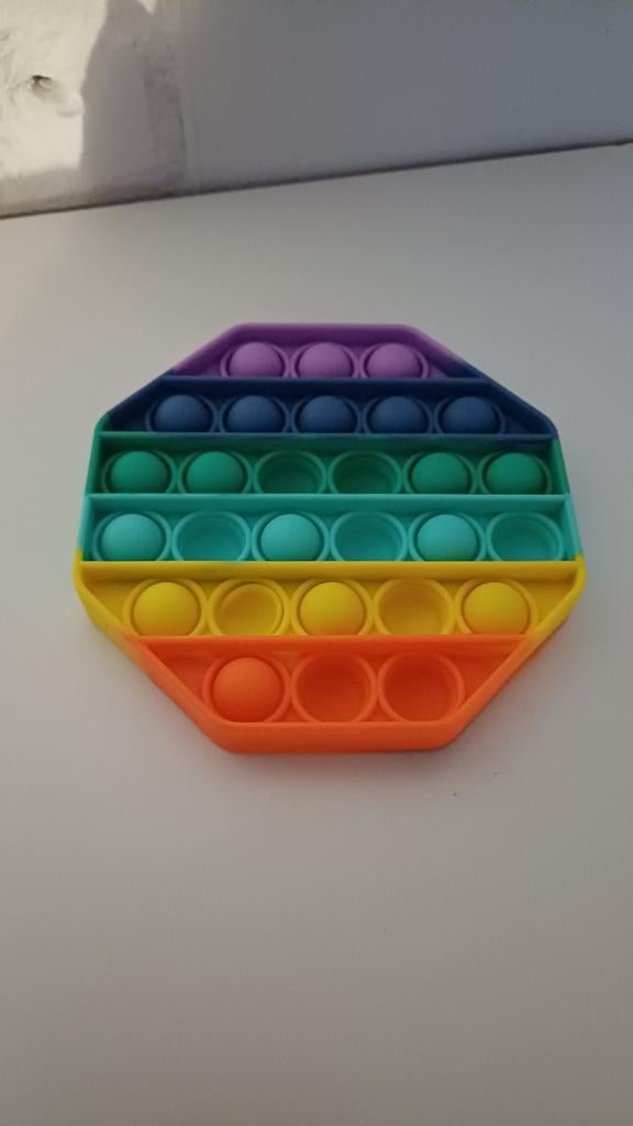Pop It Fidget Speelgoed Regenboog Octagon, Kinderen en Baby's, Speelgoed | Overig, Ophalen of Verzenden, Nieuw, Jongen of Meisje