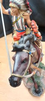 Indiaan op paard op jacht., Ophalen of Verzenden, Dier