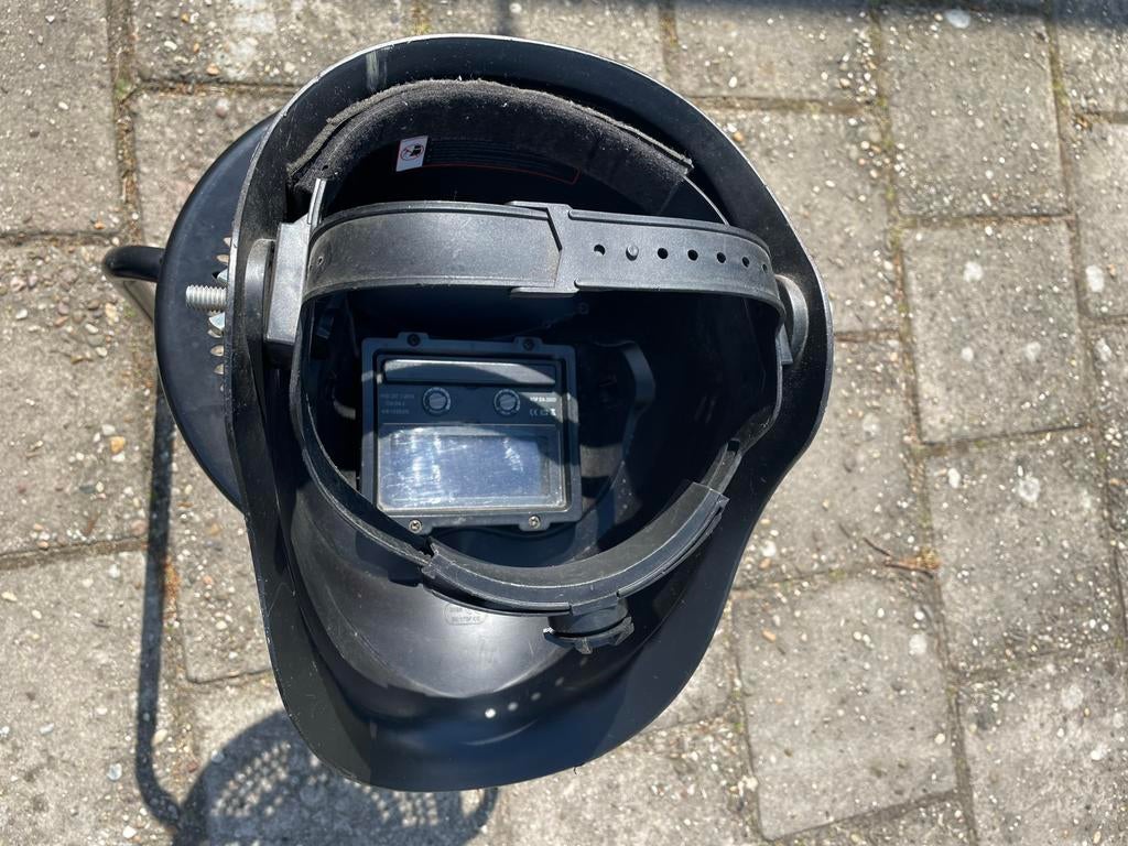 Professionele lashelm met beschermkap - Zo goed als nieuw, Doe-het-zelf en Verbouw, Laskappen, Lasfilter, Ophalen, Zo goed als nieuw