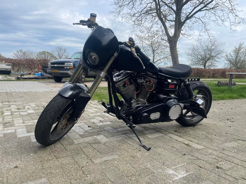 Harley Davidson Bobber 1340 / cafe racer.  1977, 2 cilinders, Chopper, Particulier
