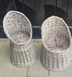 2 rieten stoeltjes, Ophalen of Verzenden, Gebruikt, Stoel(en)