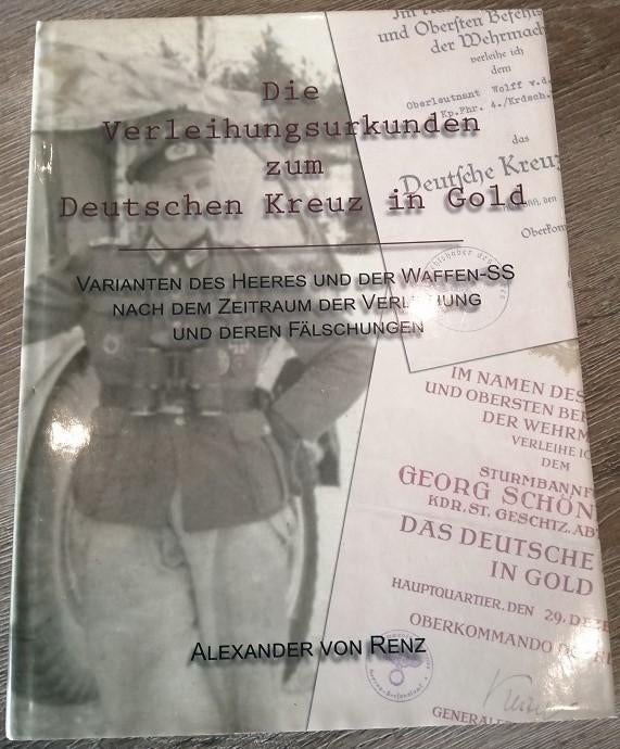 Die Verleihungsurkunden zum Deutschen Kreuz in Gold (Nieuw), Verzamelen, Militaria | Tweede Wereldoorlog, Ophalen of Verzenden