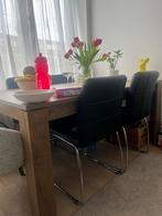 Eettafel VEDDE 90x160 wild donker eiken dinning table, Huis en Inrichting, Tafels | Eettafels, Gebruikt, 150 tot 200 cm, Ophalen of Verzenden