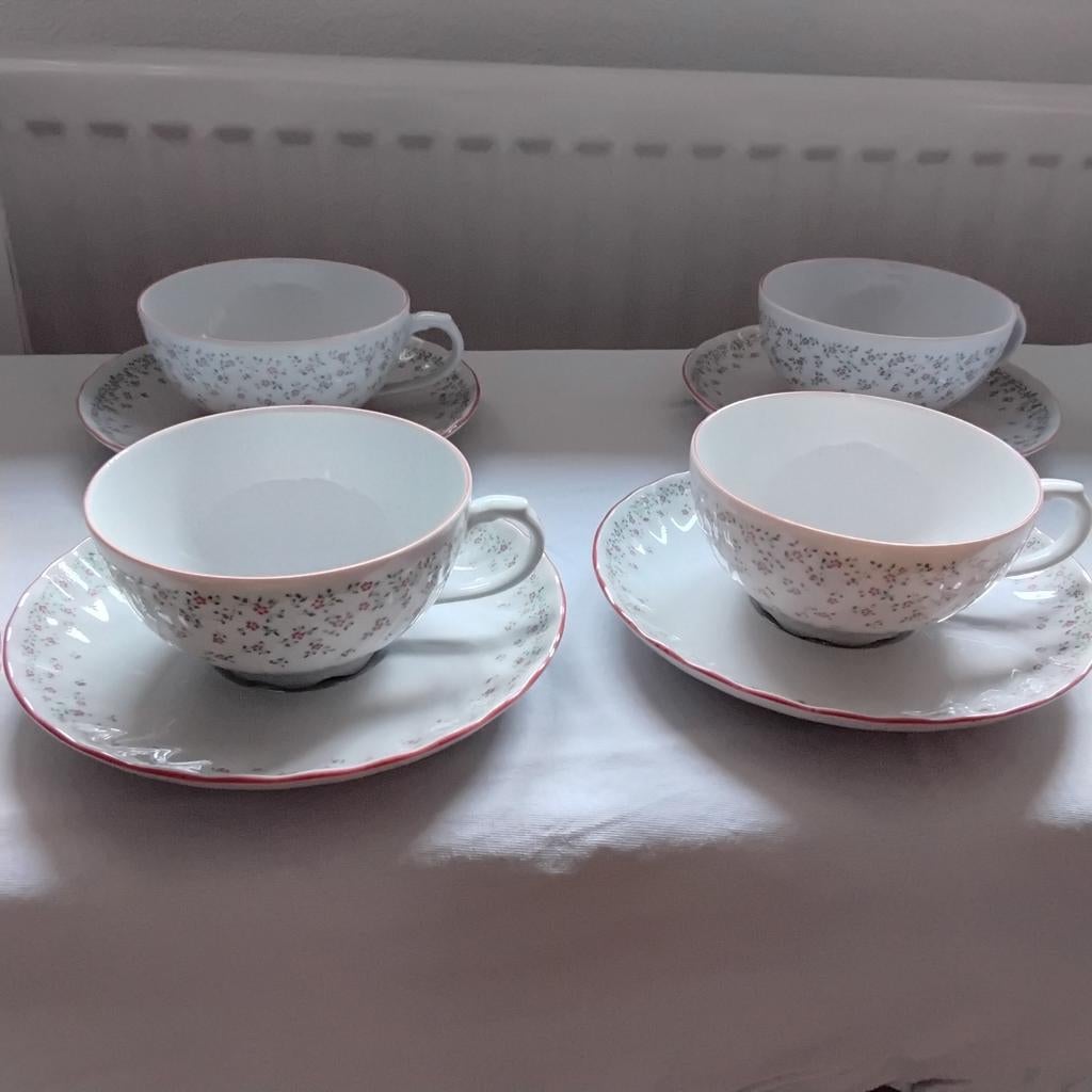 4 kop en schotels Seltmann Weiden Bavaria,  Regina, Antiek en Kunst, Antiek | Servies los, Ophalen of Verzenden