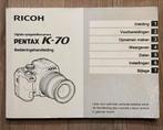 Ricoh Pentax K-70  Handleiding nederlandstalig, Ophalen of Verzenden, Gelezen, Techniek