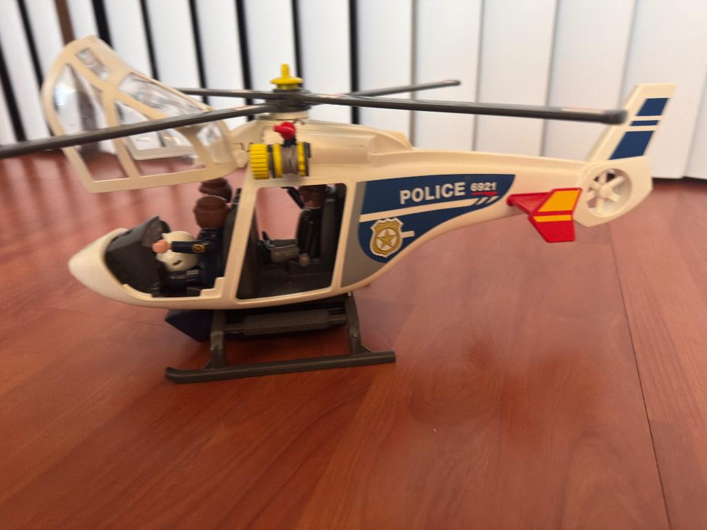 Playmobil grote helikopter 6921 met licht en geluid, Ophalen of Verzenden, Zo goed als nieuw, Complete set