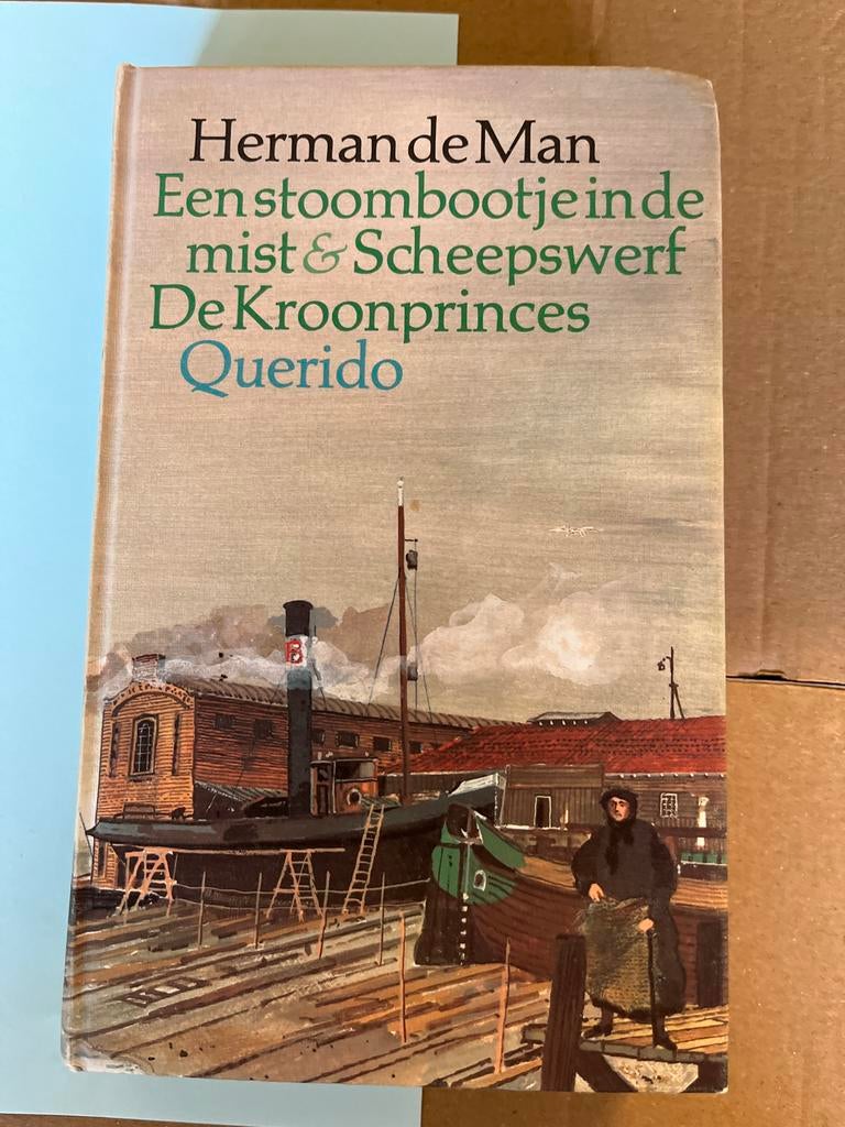 Herman de Man - Een stoombootje in de mist & Scheepswerf, Boeken, Romans, Zo goed als nieuw, Nederland, Ophalen of Verzenden