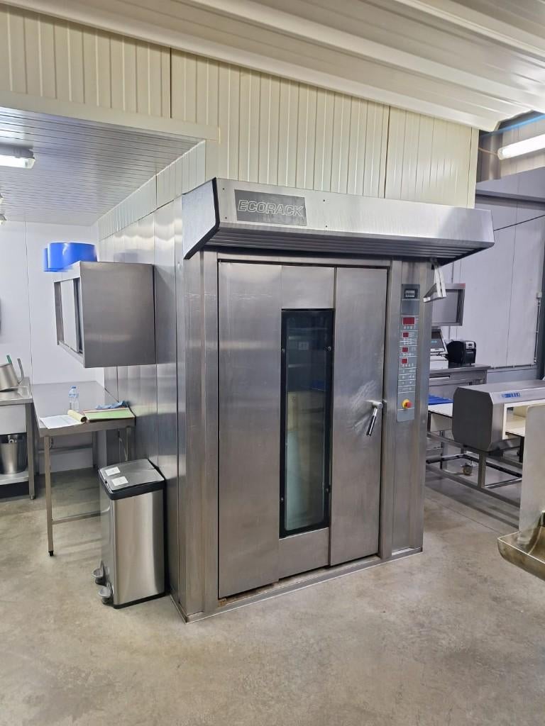 Rotatie oven met karren en bakplaten (mobiel), Zakelijke goederen, Horeca | Keukenapparatuur, Ophalen, Gebruikt, Bakkerij en Slagerij