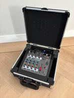 Allen & Heath ZED-6 analoge mixer met flightcase, Ophalen of Verzenden, Zo goed als nieuw, 5 tot 10 kanalen, Microfooningang